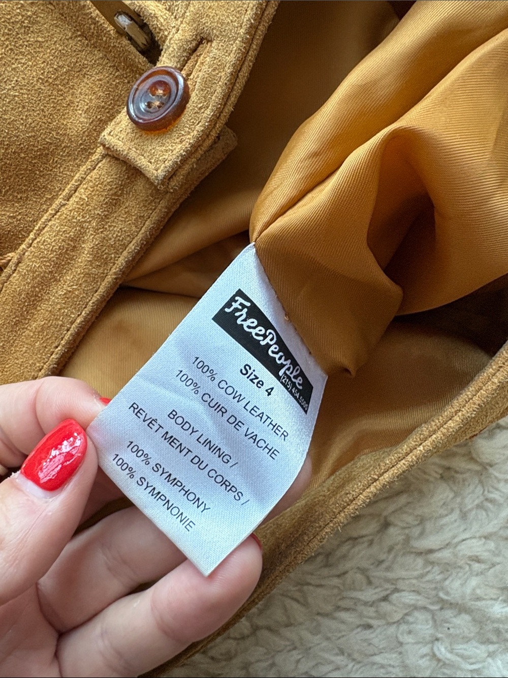 100% Leather Free People Skirt - Picture 5 of 5